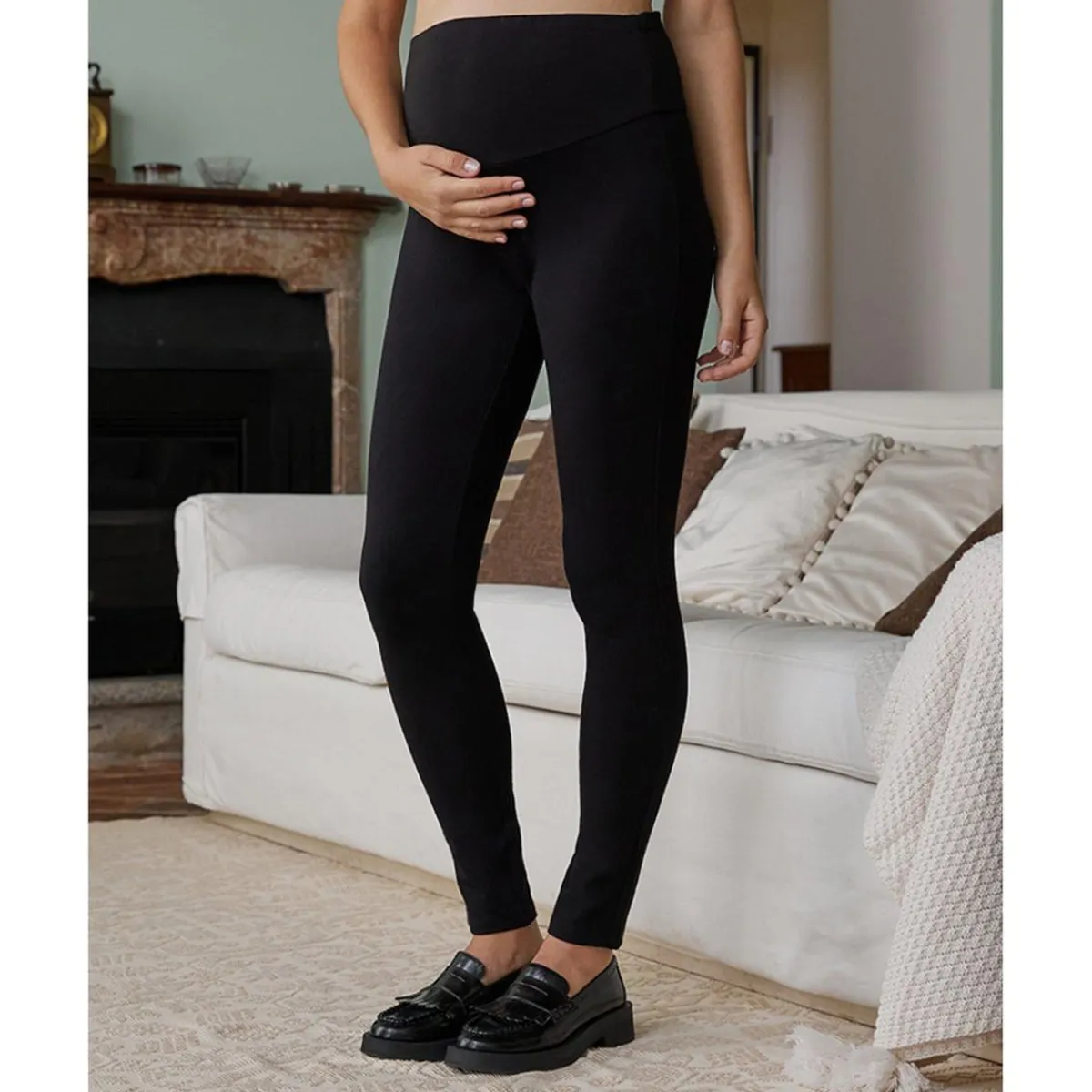 Leggings premamá con banda alta en la cintura*Prenatal Best