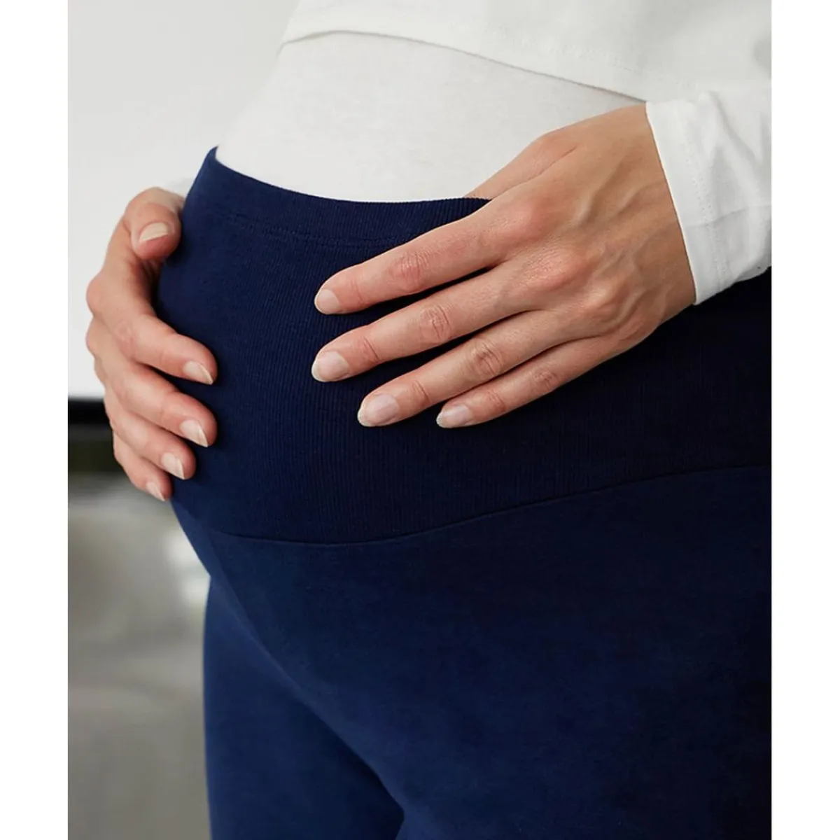 Clearance Leggings premamá en tejido french terry azul oscuro Moda·Pantalones, Faldas Y Leggins|Premamá·Moda