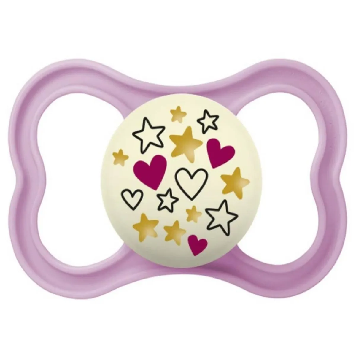 - Chupete Supreme Night silicona mate +6 meses rosa*MAM New
