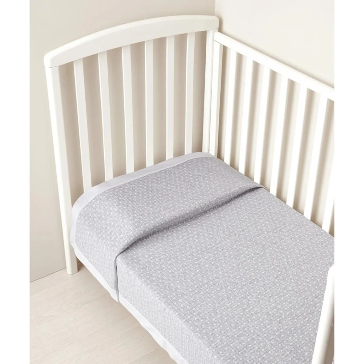 Best Manta de Cuna Gris con Motivos de Puntos Ropa De Cama·Sábanas Y Mantas|Recién Nacido·Ropa De Cama