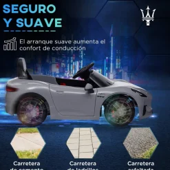 Maserati Gran Turismo Folgore eléctrico Gris*AIYAPLAY New