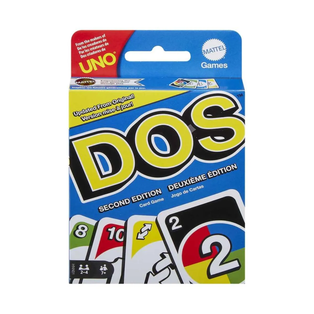 - Juego de cartas Dos segunda edición familiar de mesa ㅤ*MATTEL Outlet