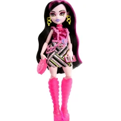 Discount - Monster High - Muñeca Draculaura Neon Frights con accesorios luminosos ㅤ Muñecas