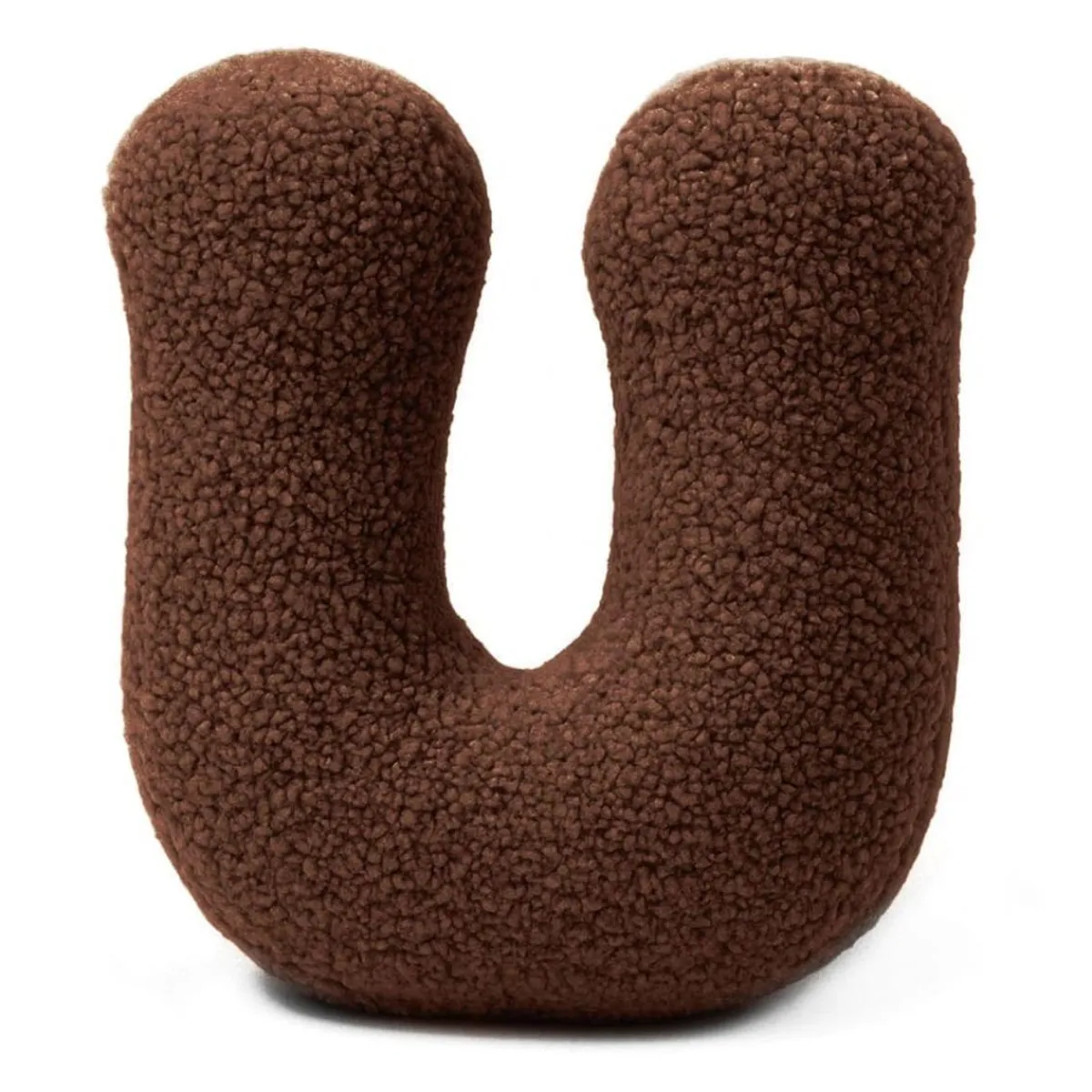 Clearance - Almohada Infantil con Forma de Letra “U” Color Marrón Oscuro “Bearly U” Descanso·Colchones Y Almohadas