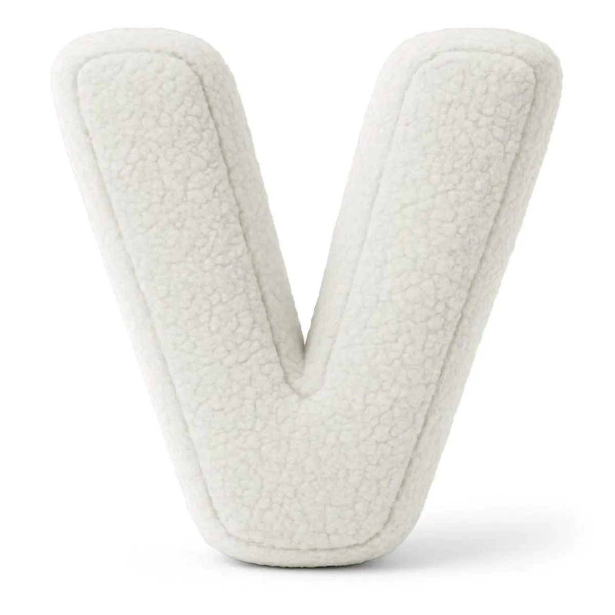 - Almohada Infantil con Forma de Letra “V” Color Blanco Roto “Bearly V”*MEOWBABY Hot