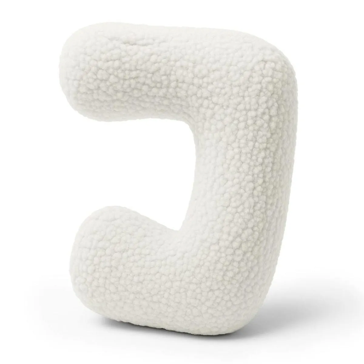 Clearance - Almohada Infantil con Forma de Letra “J” Color Blanco Roto “Bearly J” Descanso·Colchones Y Almohadas