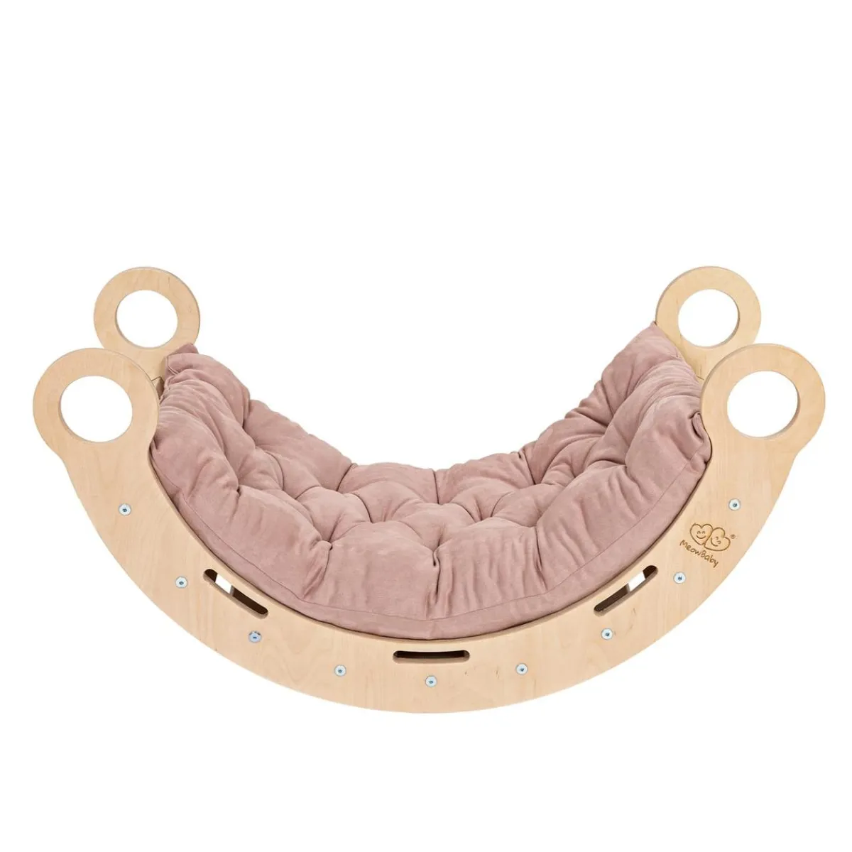 Outlet - Mecedora Infantil de Madera Natural con Cojín Rosa “Medium Dream Rocker Classic” Entretenimiento·Hamacas Y Columpios