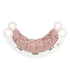 - Mecedora Infantil Blanca con Escalera y Cojín Rosa “Medium Dream Rocker White Wood”*MEOWBABY Hot
