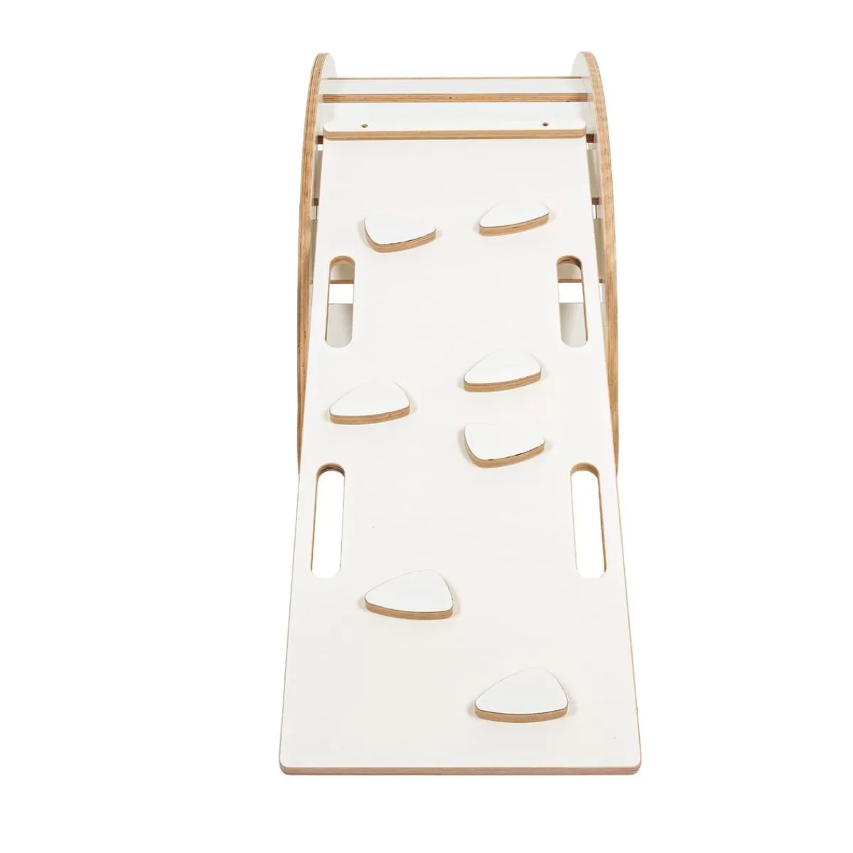 Sale - Mecedora Infantil Blanca con Escalera y Cojín Gris “Medium Dream Rocker White Wood” Entretenimiento·Hamacas Y Columpios