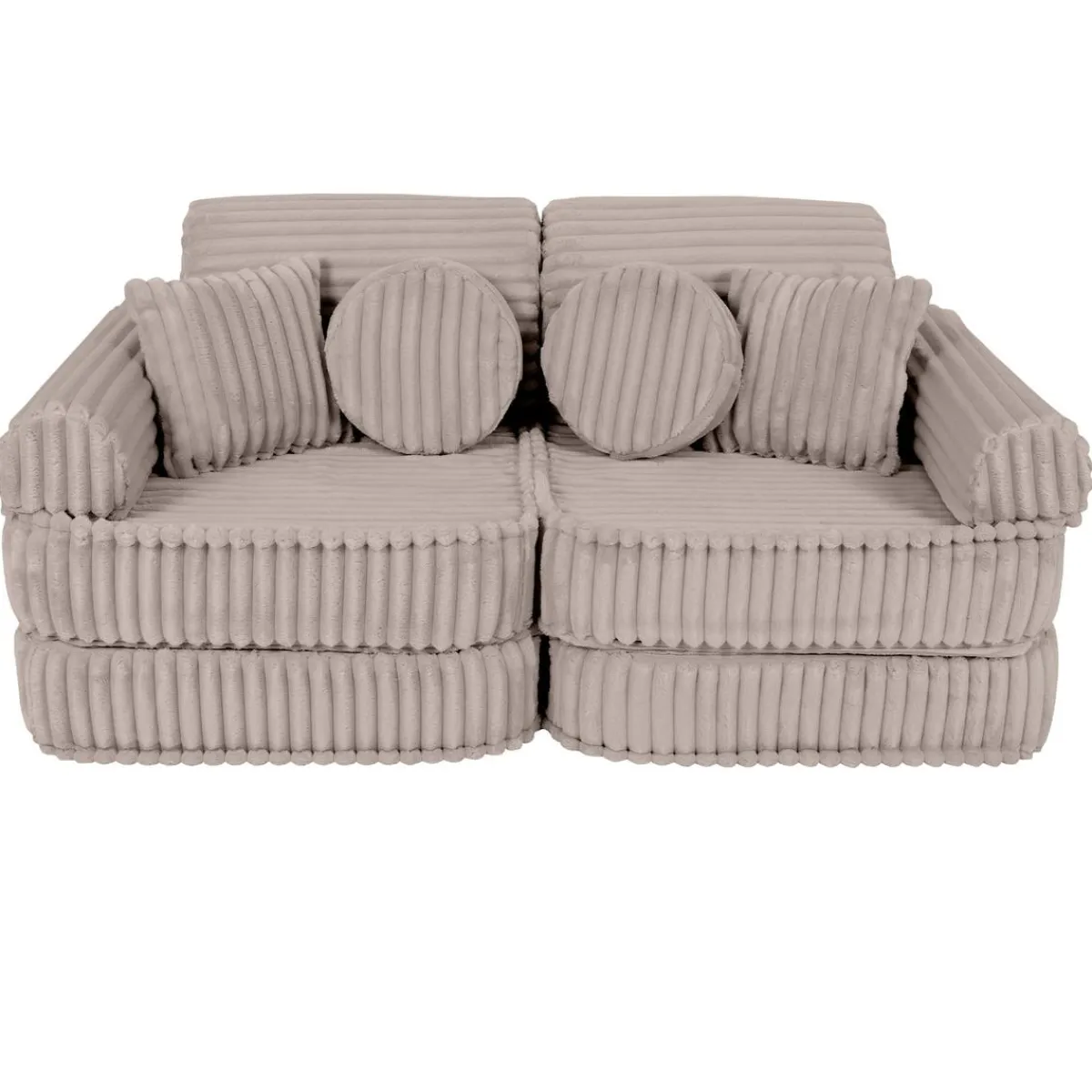 Hot - Sofá Infantil Churros Pocket Plus Color Beige Pebble Entretenimiento·Hamacas Y Columpios|Estilo De Vida