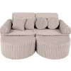 Online - Sofá Infantil Churros Pocket Max Color Beige Pebble Entretenimiento·Hamacas Y Columpios|Estilo De Vida