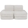 Best - Sofá Infantil Churros Pocket Basic Color Blanco Algodón Entretenimiento·Hamacas Y Columpios|Estilo De Vida