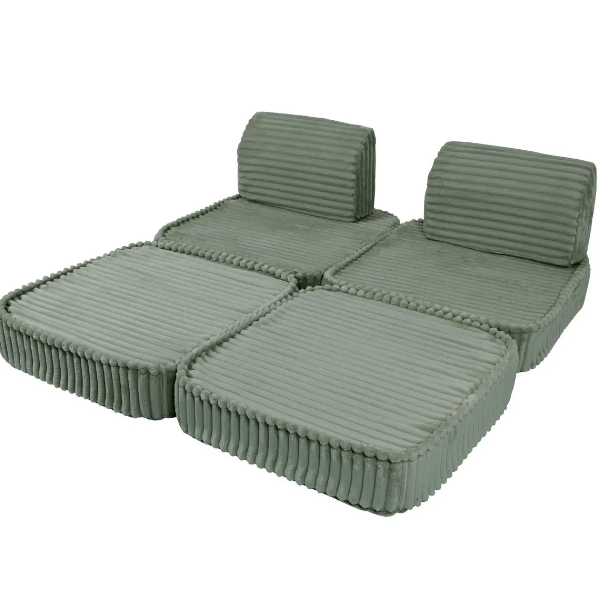 Online - Sofá Infantil Churros Pocket Plus Color Verde Oliva Entretenimiento·Hamacas Y Columpios|Estilo De Vida