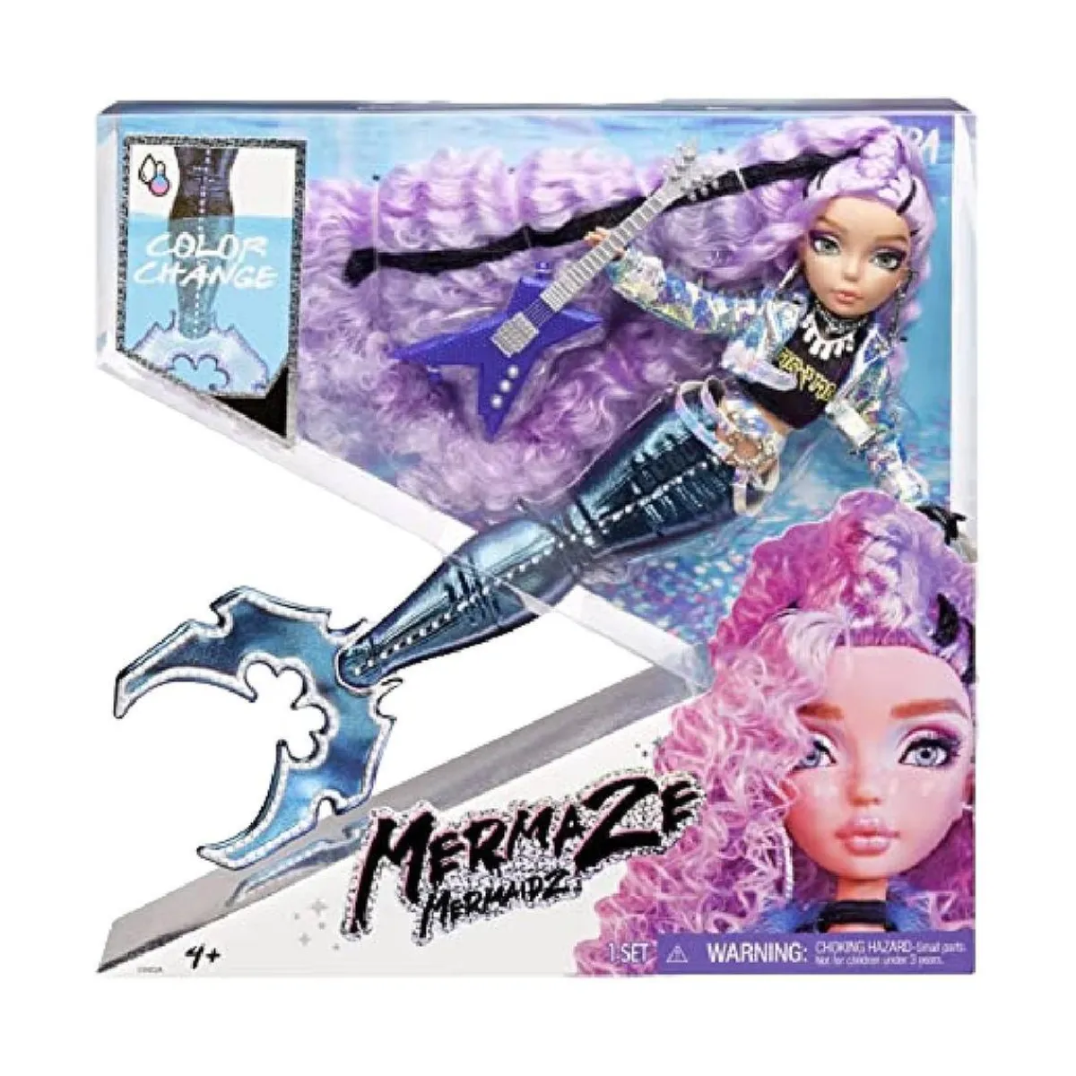 Best Mermaze Mermaidz - Riviera - Muñeca sirena, sirena guitarrista que cambia de color Muñecas