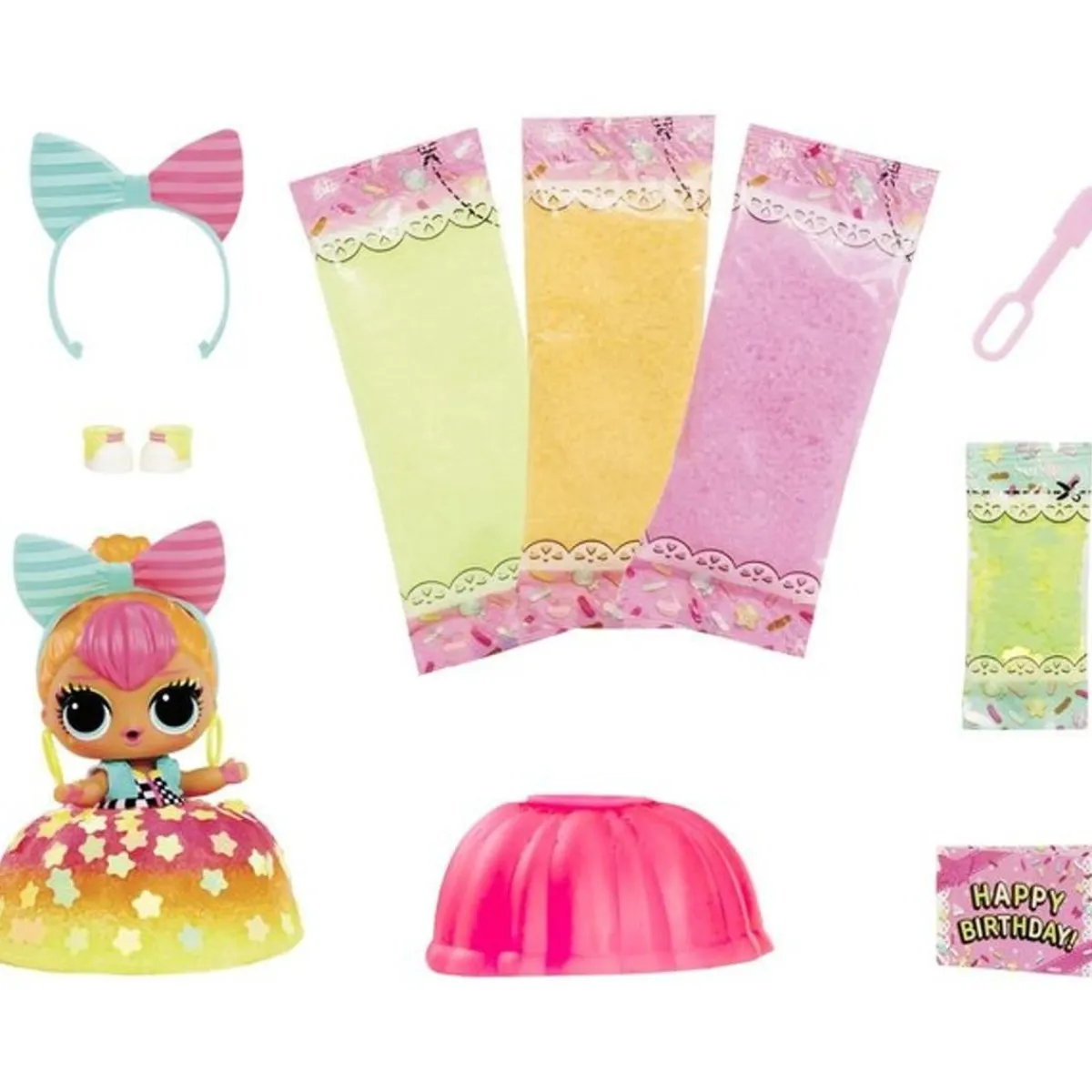 New MGA - L.O.L. Surprise Muñeca Mix & Make Birthday Cake (Varios modelos) ㅤ Coleccionables Y Mini Mundos