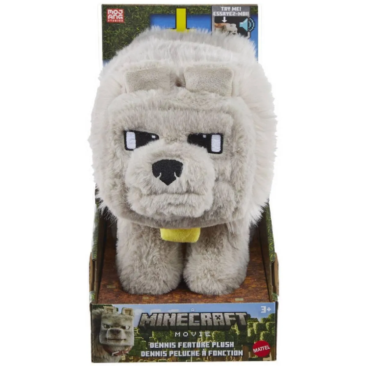 Outlet Minecraft - Peluche Dennis el lobo Figuras De Acción