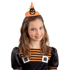 Mini sombrero de bruja con calabaza Disfraces|Halloween