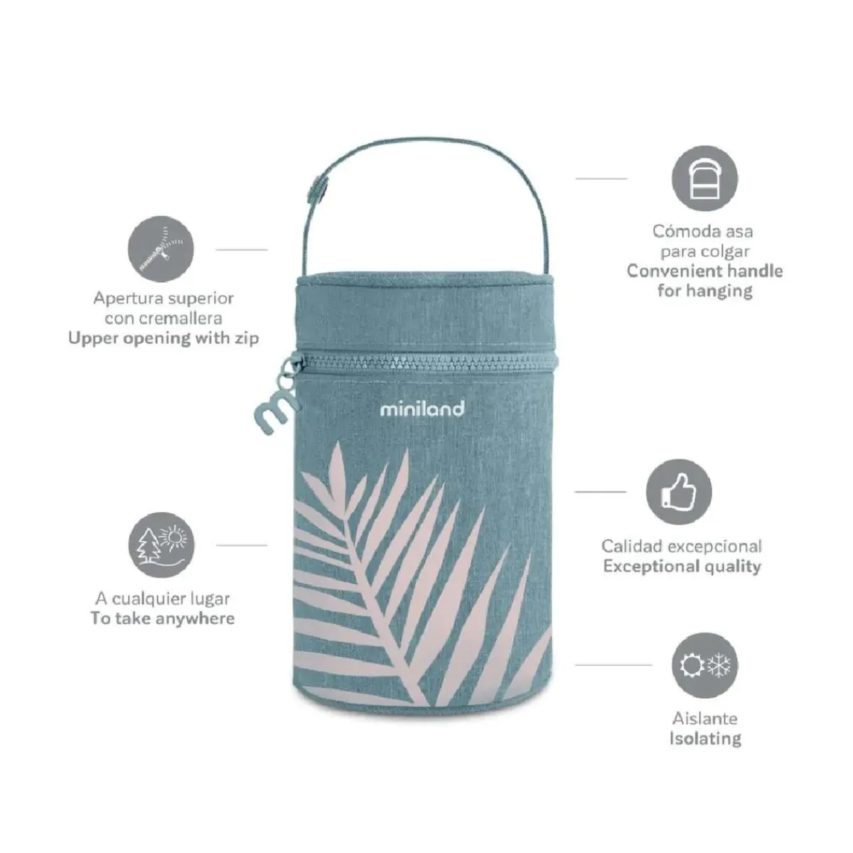 - Bolsa isotérmica Thermibag Palms 700ml*MINILAND Online