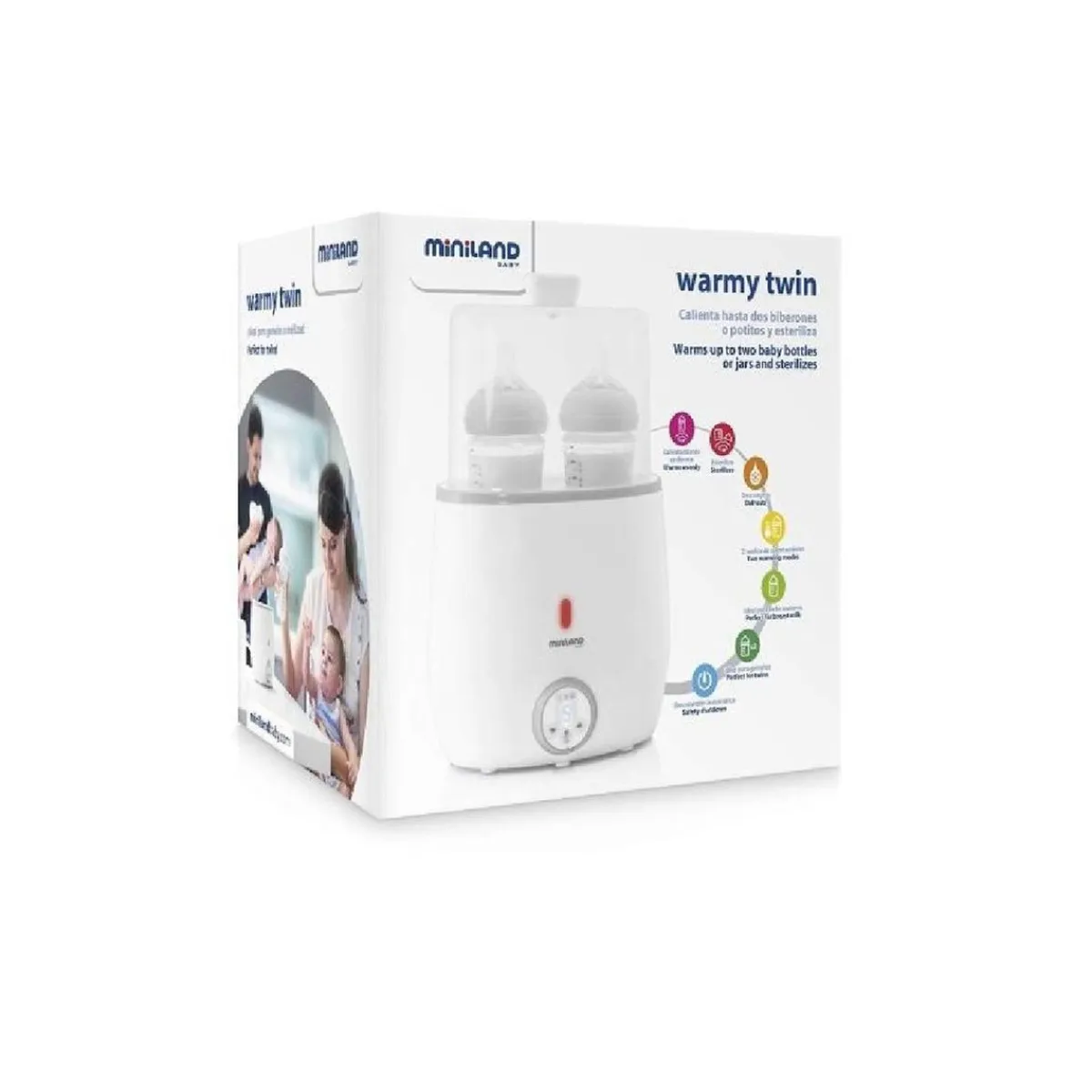 Online - Calienta biberones y esterilizador Warmy Twin Biberones Y Chupetes·Calientabiberones