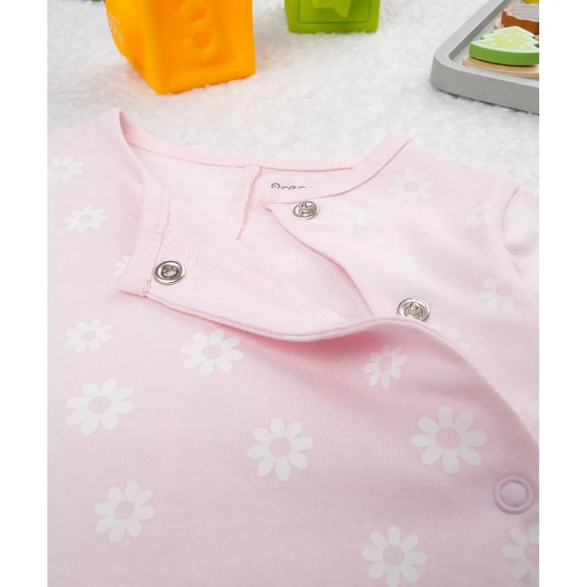 Discount Mono bebé rosa margaritas estampado completo Recién Nacido·Ropa Y Accesorios|Ropa Y Accesorios·Peleles