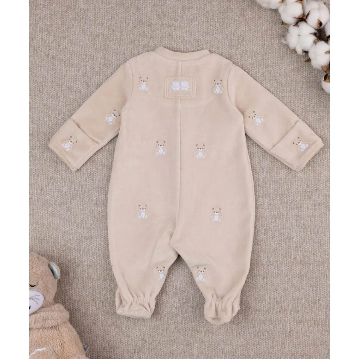 Best Mono de bebé beige con osito de regalo Recién Nacido·Ropa Y Accesorios|Ropa Y Accesorios·Peleles