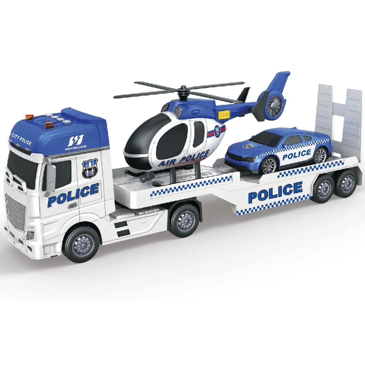 Motor & Co - Camión de rescate con helicóptero y coche (varios modelos)* New