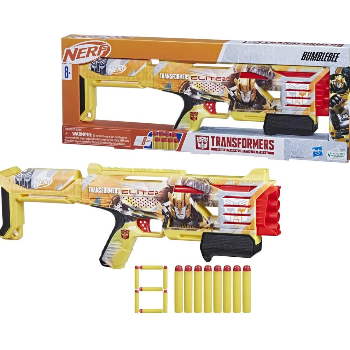 - Lanzador con 8 dardos Elite ㅤ*NERF