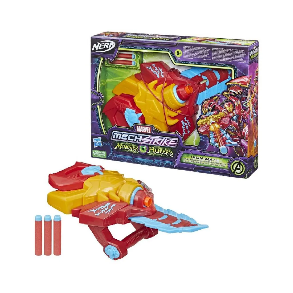 Nerf - Los Vengadores - Lanzador espada Iron Man*HASBRO EUROPEAN Hot