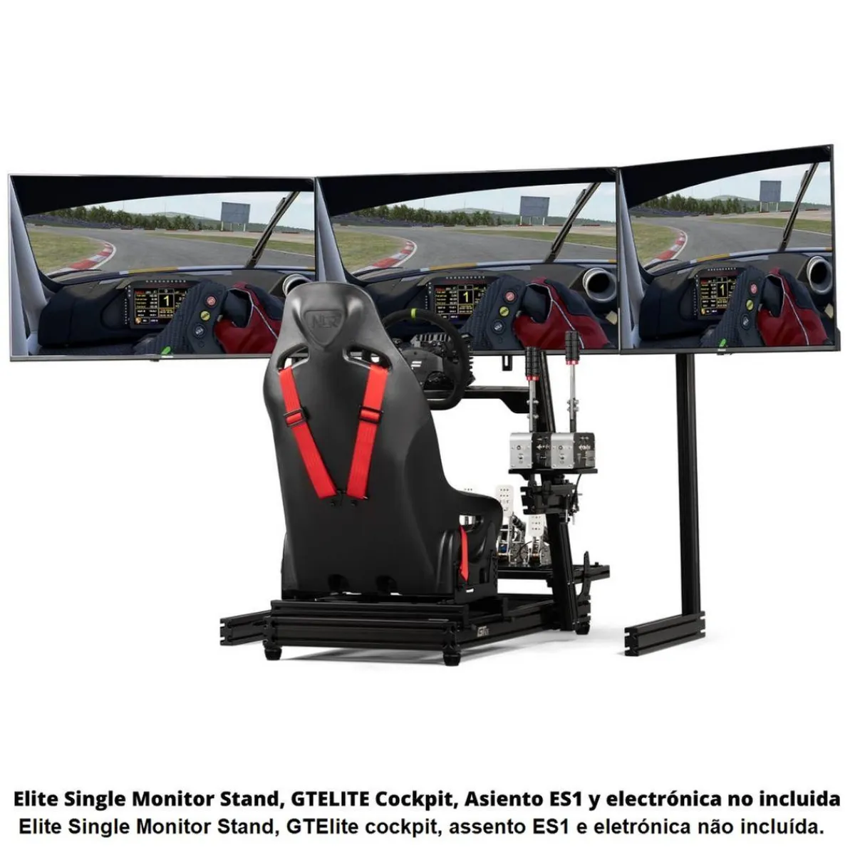 New - Brazos independientes para triple monitor Elite Black Videojuegos