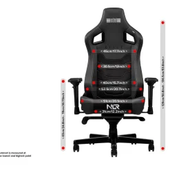 - Elite Chair Black Leather & Suede Edition*NEXT LEVEL RACING Hot