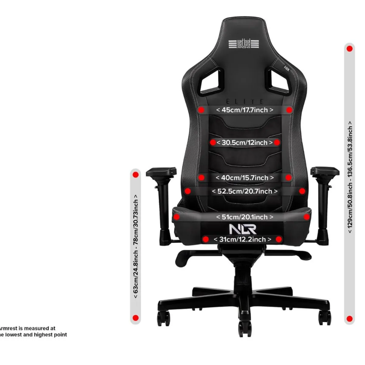 - Elite Chair Black Leather & Suede Edition*NEXT LEVEL RACING Hot
