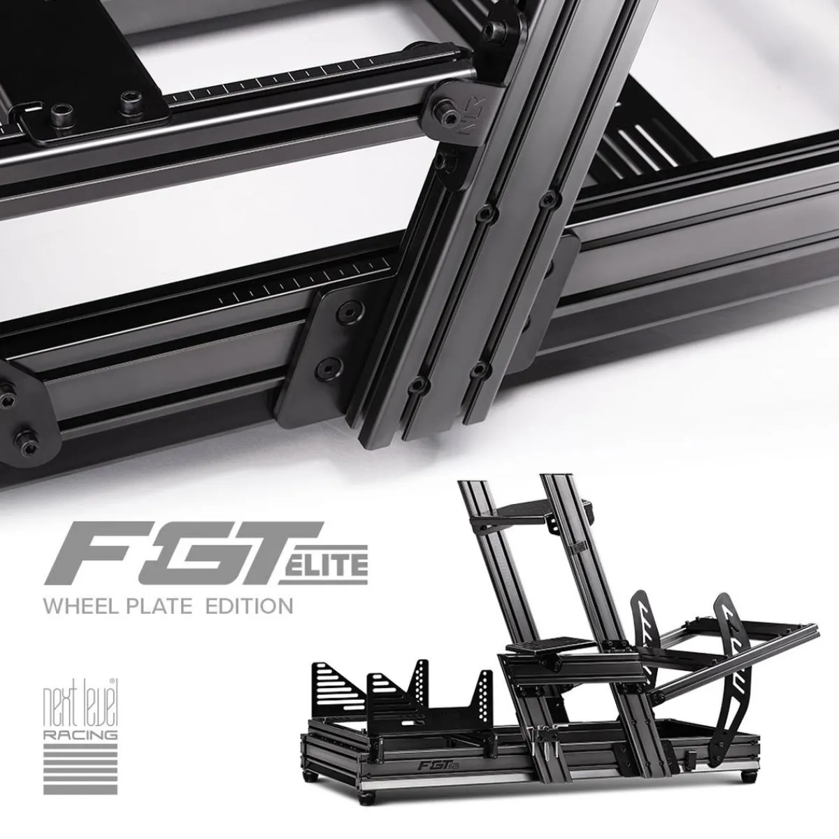 Cockpit Aluminium Simulator para sillón Gaming Wheel Plate Edition*NEXT LEVEL RACING Sale