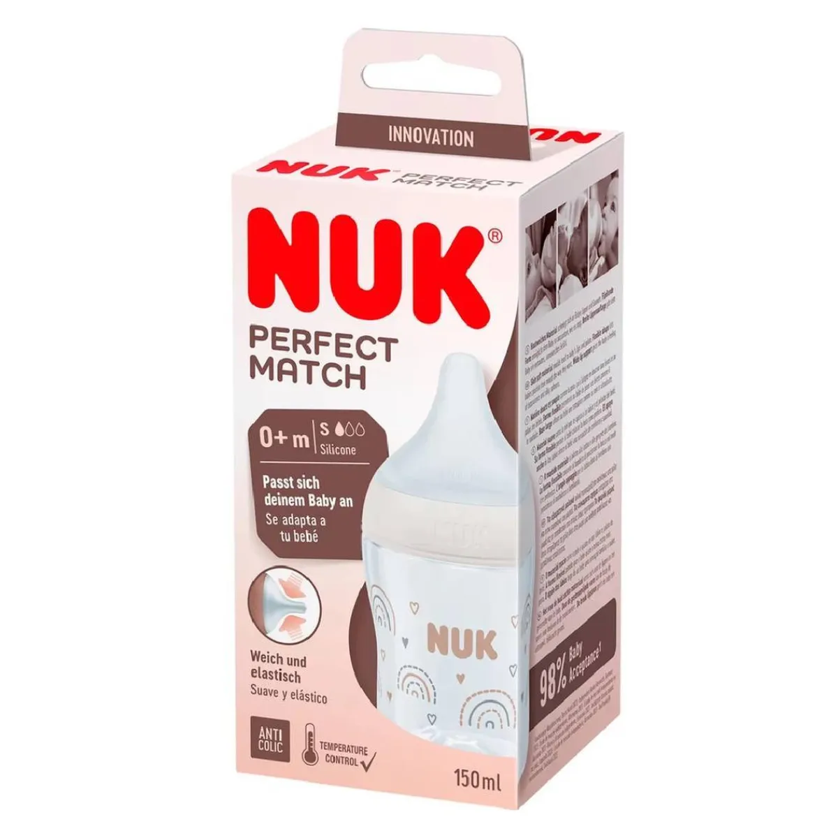 - Biberón Perfect Match 150 ml Arcoíris*NUK Discount