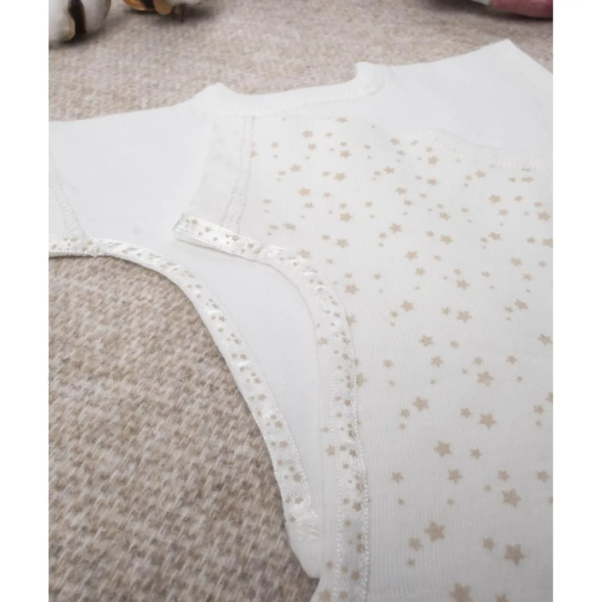 Pack 2 bodies de algodón Oeko-Tex - Estrellitas*Prenatal Sale