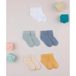 Online Pack 5 Calcetines Bebé Niño Multicolor Unisex Calzado Y Accesorios·Accesorios Y Complementos
