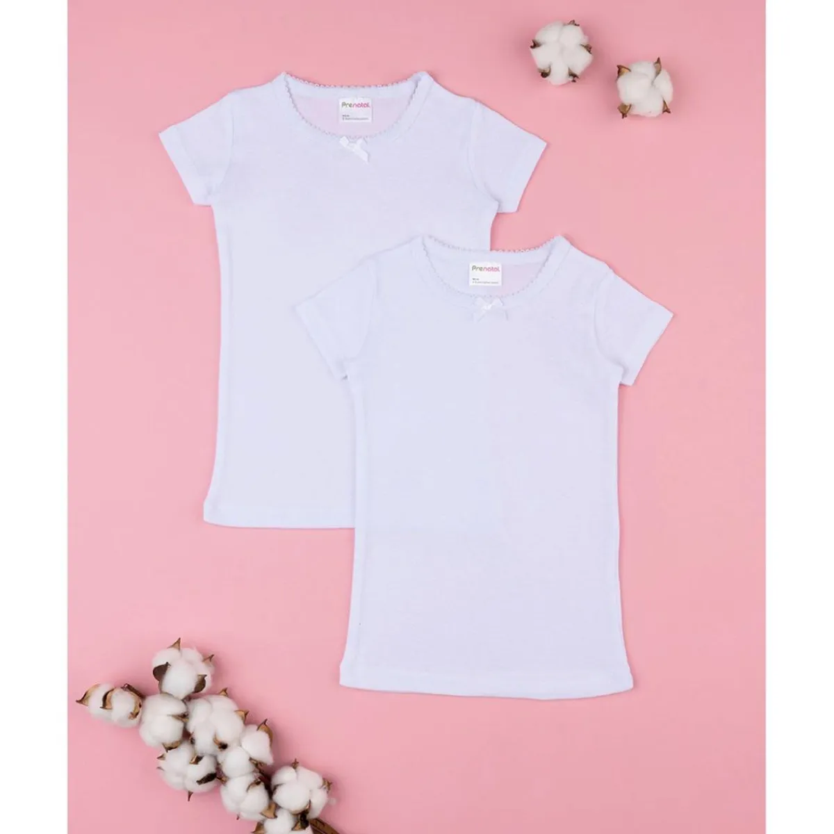 Outlet Pack 2 camiseta niño manga corta con borde croqueta Descanso Y Ropa Interior·Infantil 2-10 Años