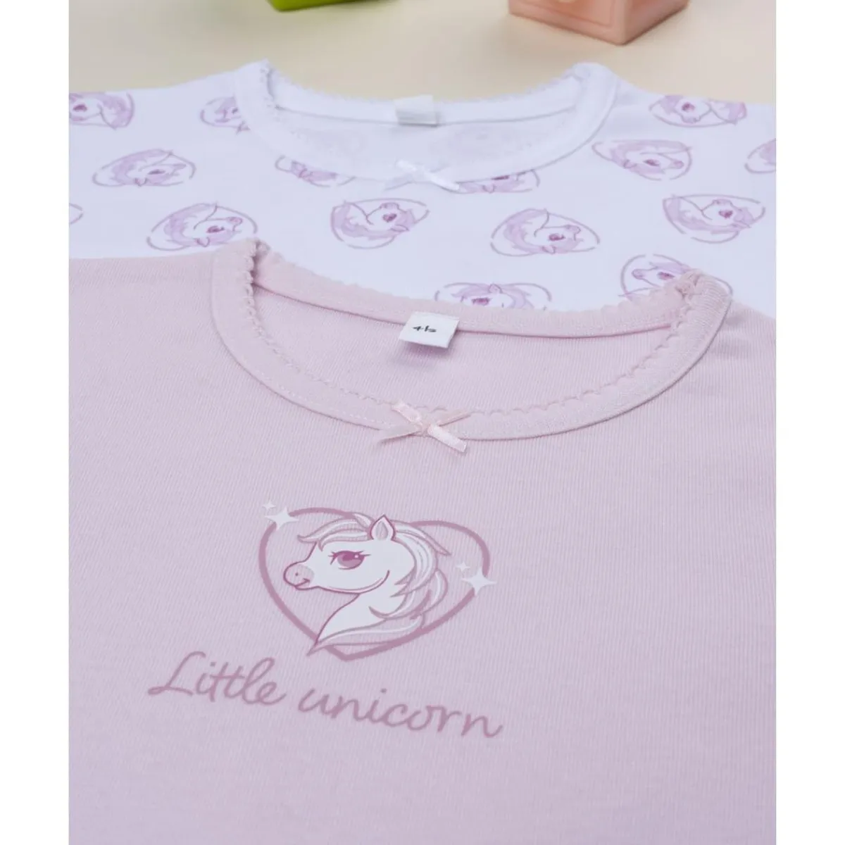 New Pack 2 camisetas interiores de unicornios para niña Descanso Y Ropa Interior·Infantil 2-10 Años