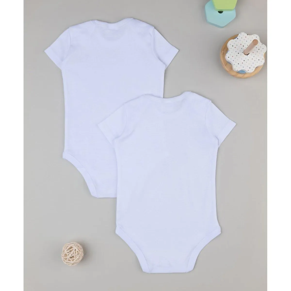 Pack 2 cuerpos blancos escote americano*Prenatal Sale