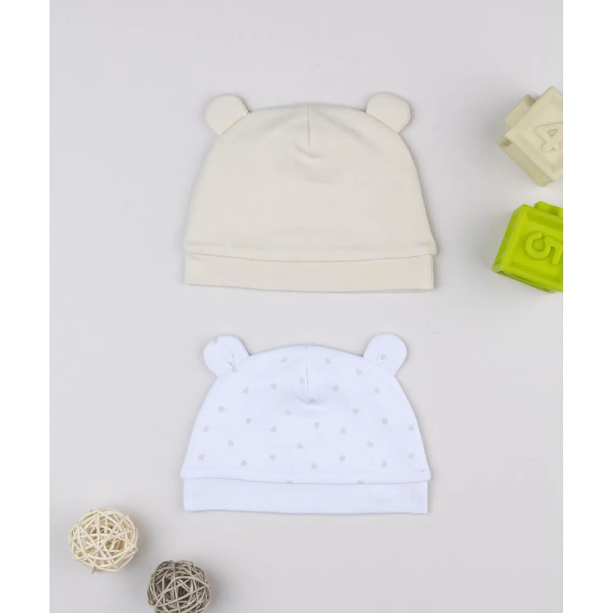 Online Pack 2 gorros de recién nacida en tonos crema y beige Recién Nacido·Primeras Salidas|Primeras Salidas·Gorros, Viseras Y Manoplas