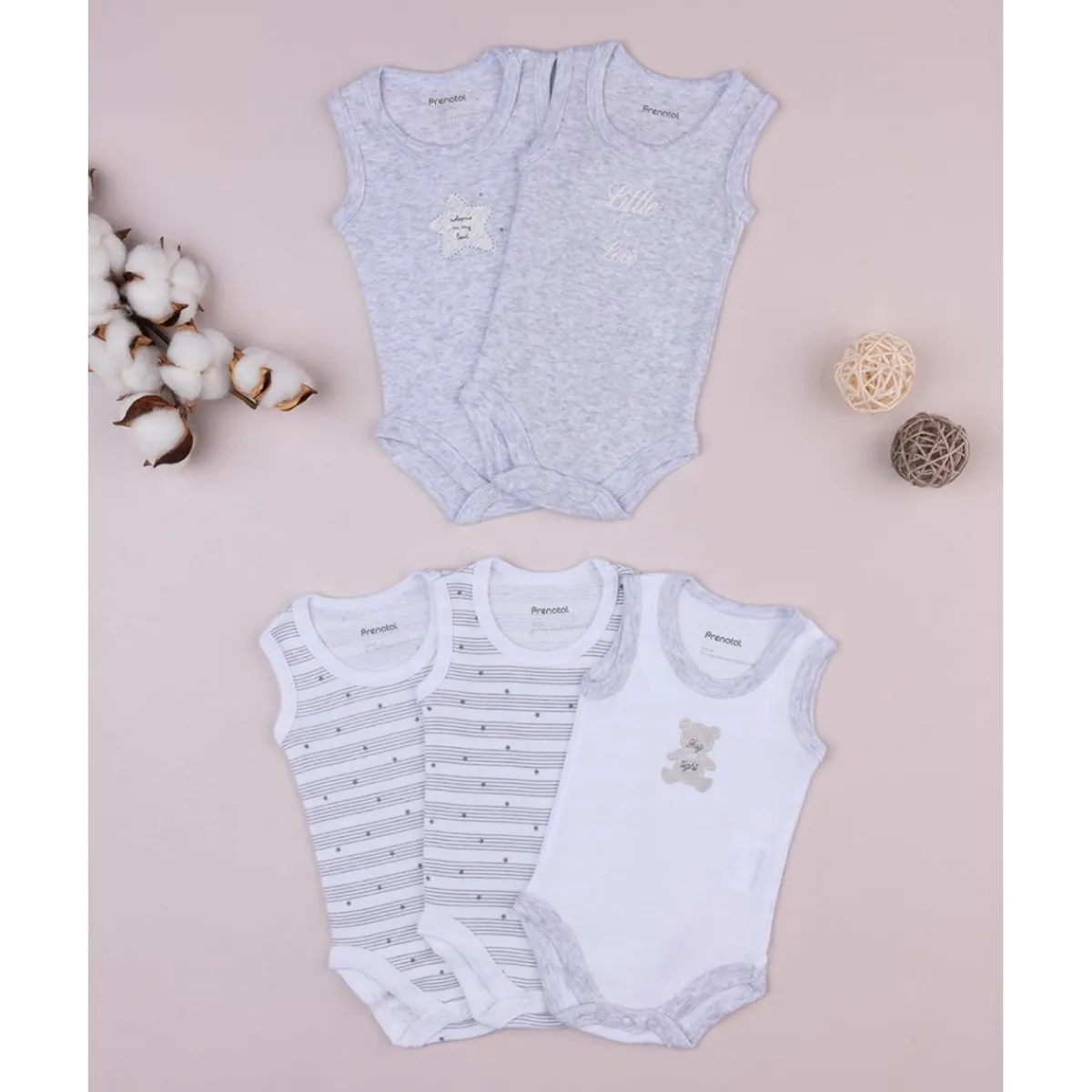 Sale Pack de 5 bodies sin mangas Recién Nacido·Ropa Y Accesorios|Ropa Y Accesorios·Bodies