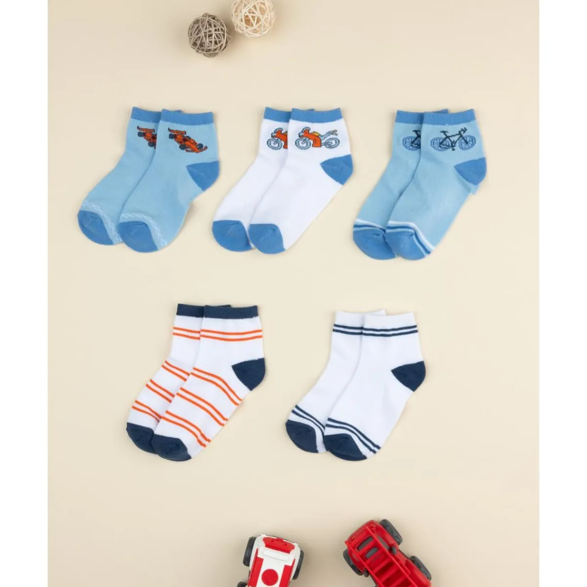 Best Pack de 5 calcetines altos para niño – coches Calzado Y Accesorios·Accesorios Y Complementos
