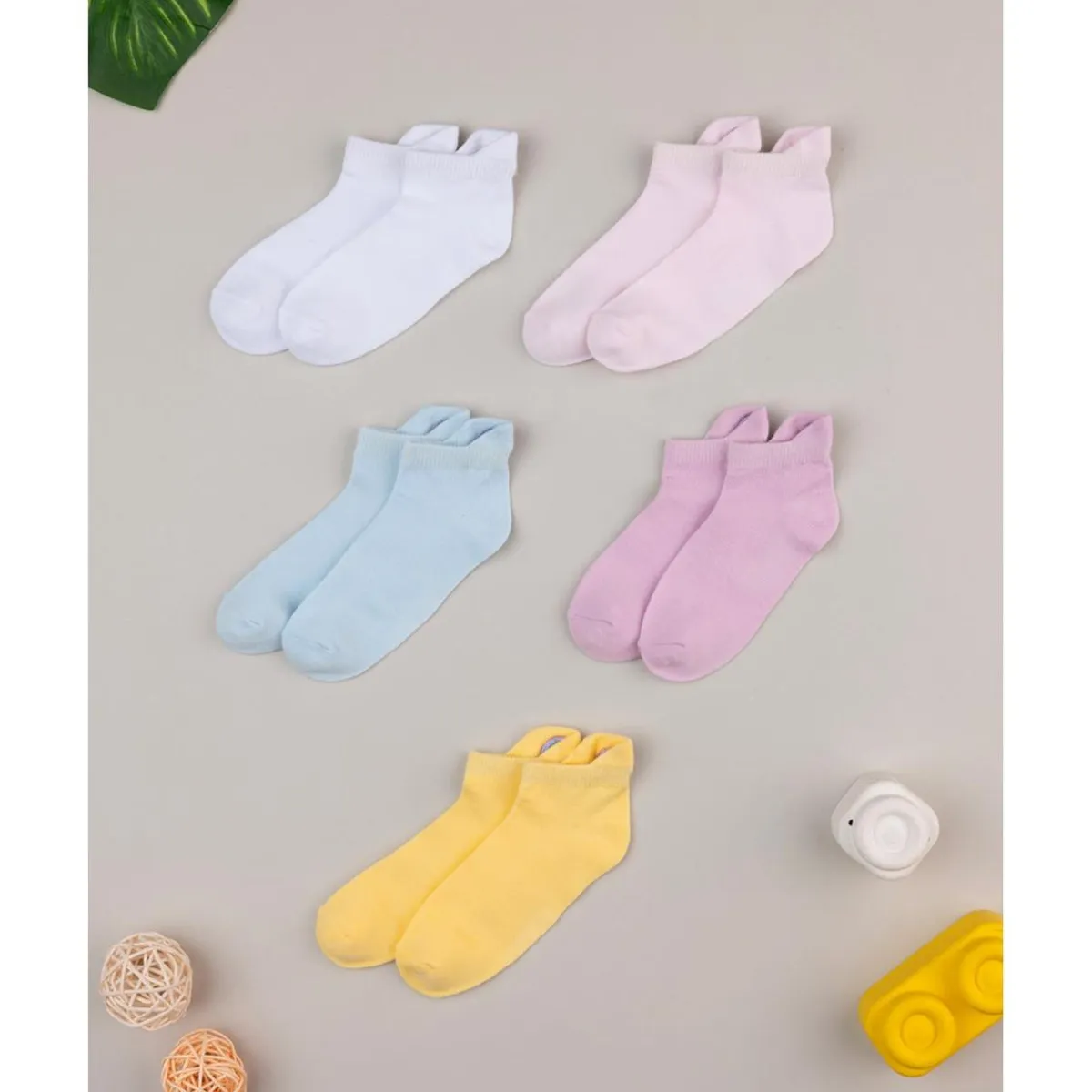 Discount Pack de 5 calcetines cortos coloridos para niña – arcoíris Calzado Y Accesorios·Accesorios Y Complementos