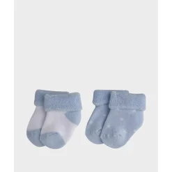 New Pack de 2 pares de calcetines de rizo azules y estrellas Recién Nacido·Ropa Y Accesorios|Ropa Y Accesorios·Zapatos Y Calcetines