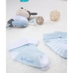 Discount Pack de 2 pares de calcetines de algodón azul y con rayas Ropa Y Accesorios·Zapatos Y Calcetines|Recién Nacido·Ropa Y Accesorios