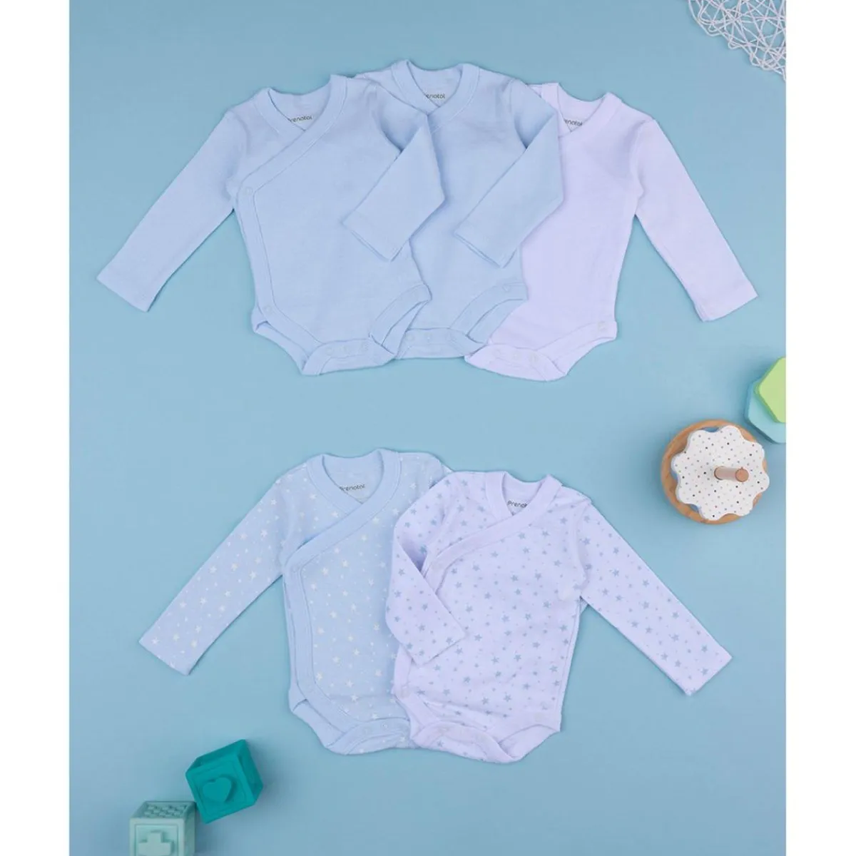Pack x5 body manga larga niño*Prenatal Outlet