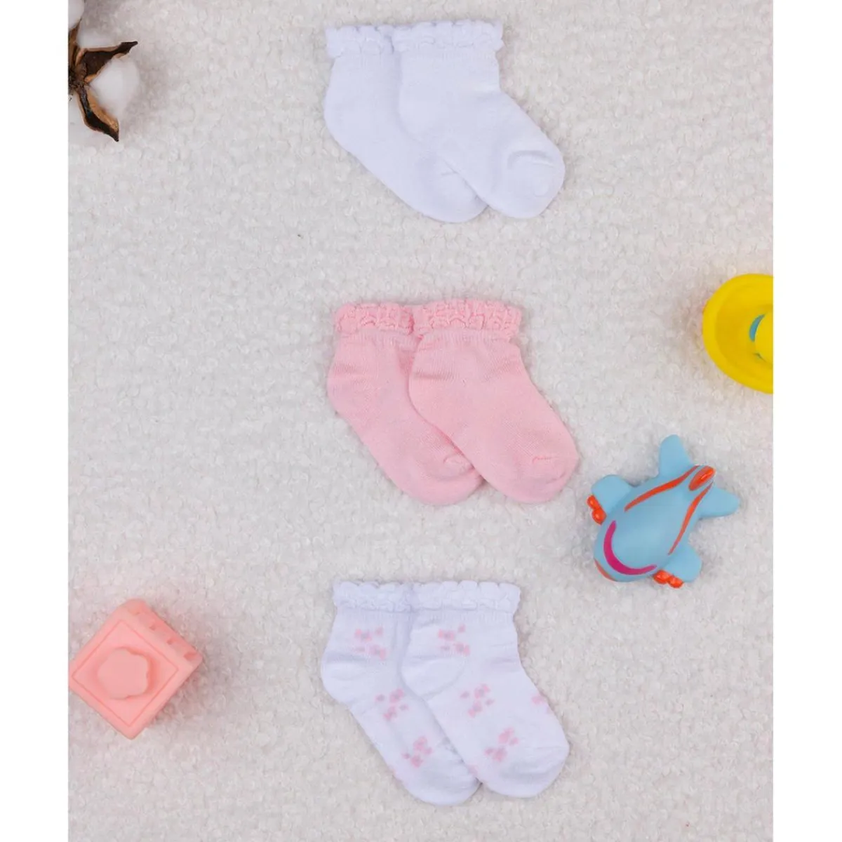Pack x3 calcetines cortos de algodón*Prenatal New