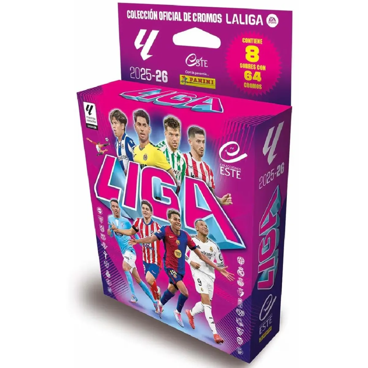 Outlet - Blister 8 sobres de cromos La Liga 2025-2026 Coleccionables Y Mini Mundos