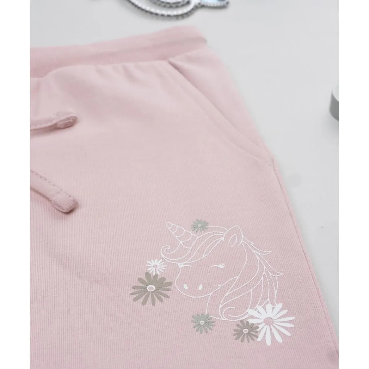 New Pantalón afelpado niña rosa con unicornio Niña 2-10 Años·Vaqueros, Pantalones Y Petos|Niña·Niña 2-10 Años