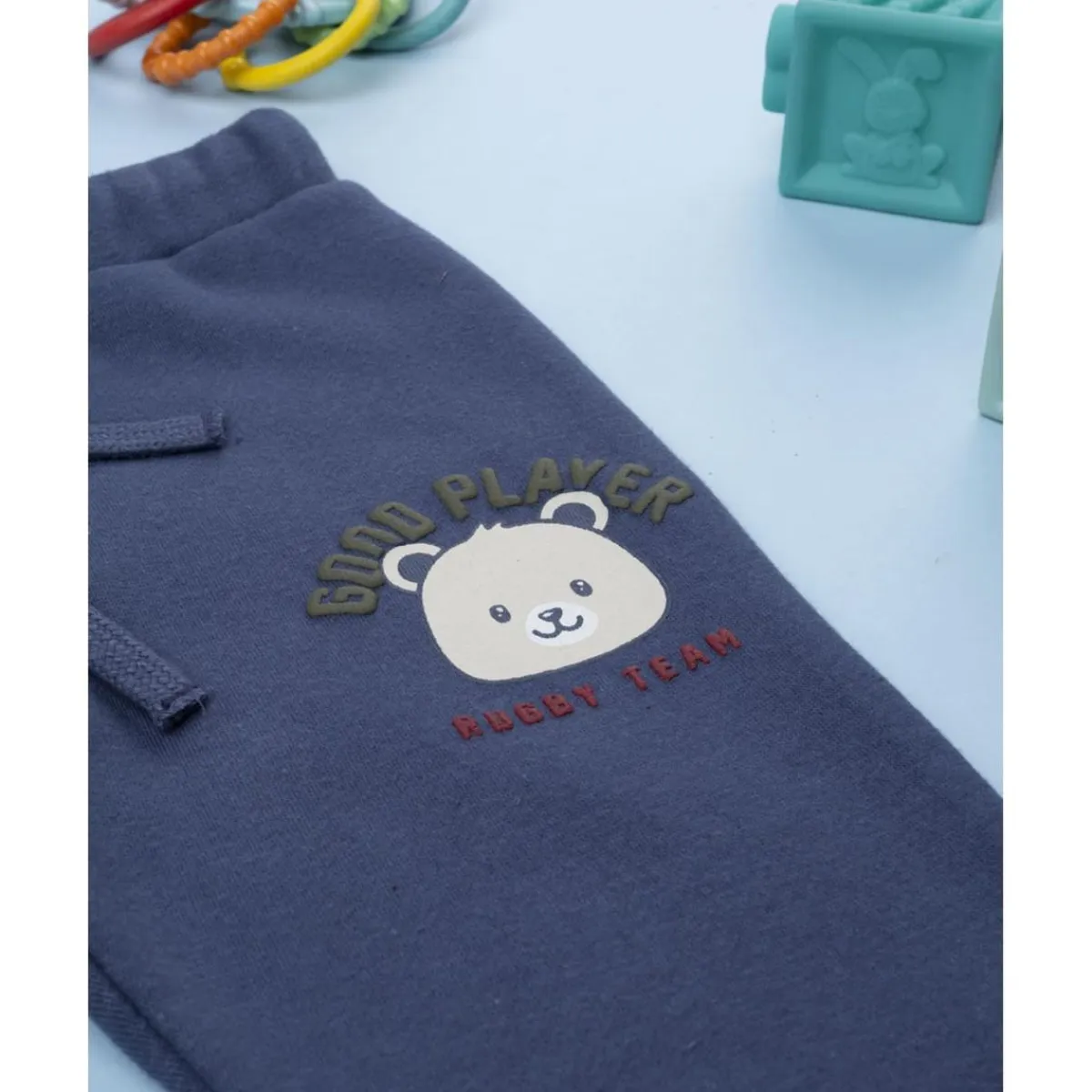 Hot Pantalón azul felpado para niño Bebé Niño 3-36 Meses·Vaqueros, Pantalones Y Petos|Niño·Bebé Niño 3-36 Meses