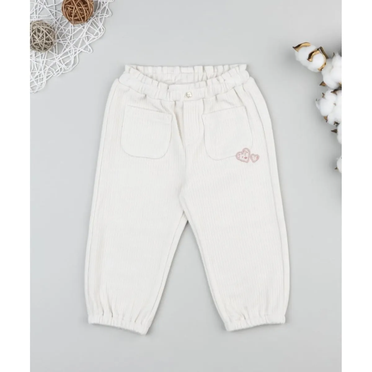 Hot Pantalón de pana blanco para niña Niña·Bebé Niña 3-36 Meses|Bebé Niña 3-36 Meses·Vaqueros, Pantalones Y Petos